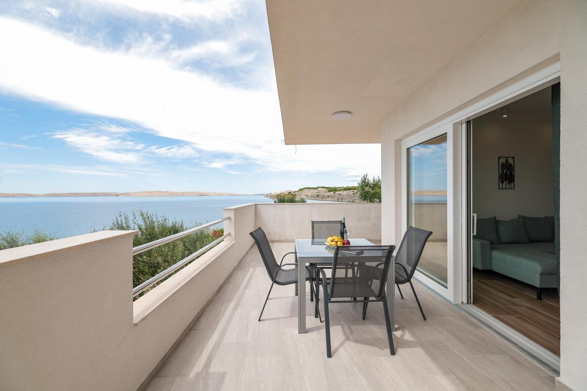 Beachfront Apartments Tic With Seaview Miletici Экстерьер фото